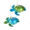 KSA Pack of 6 Blue and Green Sea Turtles Christmas Ornaments 5"